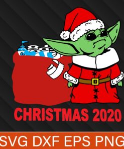 Santa Yoda Svg Christmas Gift, Baby Yoda Christmas , Yoda , Merry Christmas , Christmas , Christmas 2020 Svg, EPS, DXF, PNG