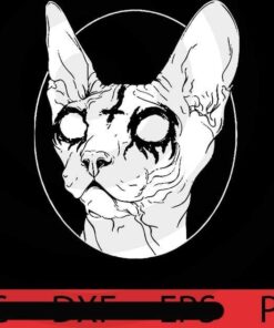 Satanic Sphynx , Cute, Funny, Trending, Halloween, Cute Halloween, Funny Halloween , Halloween Art, 2021 halloween, 2021 halloween gift, halloween theme, man gift , woman gift, Customizable PNG