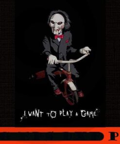 Saw I want to play a game Poster, Happy Halloween Day 2021, Horror Movie Horror Film, Halloween Movie Customizable PNG
