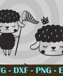 Scandinavian Sheep, Northern Europe, Animal, Customizable Layered Svg, Svg Eps Png Dxf