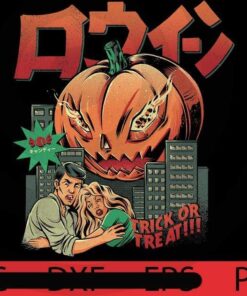 Scary Pumpkinzilla trick or treat, Halloween 2021, 2021 Halloween, Halloween, Halloween Theme, Halloween Art, Halloween Gift For Man woman, Customizable PNG