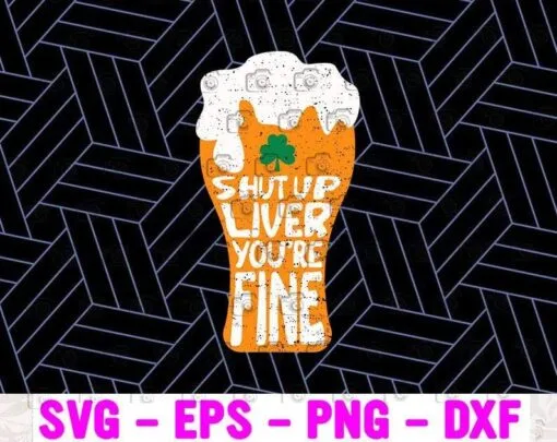 Shut Up Liver You're Fine, Cup of Beer, Beer Shifa, A Holy well near Madinah, Historical Landmark Layered Svg, Svg Eps Png Dxf