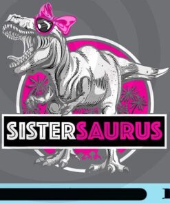 SisterSaurus, Girls Dinosaur , Dinosaur Sister, Gift for Sister- Sister, Family Dinosa, Gift Funny Customizable Png