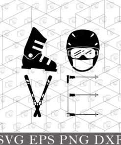 Ski Love, Life Is Better On The Slopes, Snowboarding, Skiing, Ski Lover, Hot Cocoa Season, sport, Adventure, Downhill, Don't follow me Layered Svg Eps Png Dxf