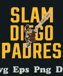 Slam Diego padres, Bombs Away, Baseball Fan of Home Runs San Diego Padres California, Padres No Hitter, Layered SVG, DXF, PNG, EPS