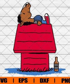 SnoJack, Snoopy Peanuts, Layered SVG, DXF, PNG, EPS