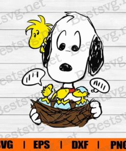 Snoopy Cartoon, Woodstocks And Snoopy, Disney Cartoon, Layered SVG, DXF, PNG, EPS