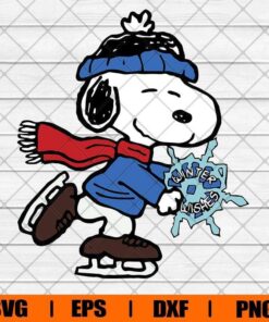 Snoopy Christmas Svg, Disney Snoopy, Snoopy and Snow, Christmas Svg, Cartoon, Layered SVG, DXF, PNG, EPS