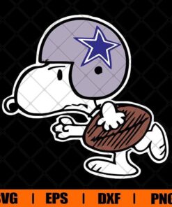 Snoopy Sport, Snoopy, Football Snoopy, NFL Snoopy, Layered SVG, DXF, PNG, EPS