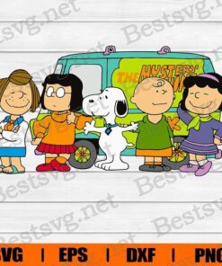 Snoopy With Friends, Violet, Charlie Brown, Marcie, Peppermint Patty, Snoopy Cartoon, Disney Cartoon, Layered SVG, DXF, PNG, EPS