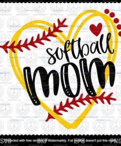 Softball Mom Svg, Mother's Day svg, Gift For Mom Svg, Customizable Layered Svg, Svg Eps Png Dxf