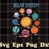 Solar System Planets Science Space Boys Girls STEM, Astronaut, Science Lovers, Layered SVG, DXF, PNG, EPS