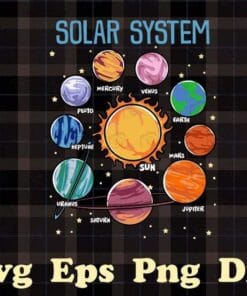 Solar System Planets Science Space Boys Girls STEM, Astronaut, Science Lovers, Layered SVG, DXF, PNG, EPS