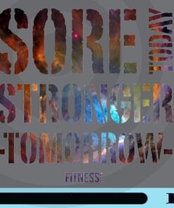 Sore Today, Stronger Tomorrow, Fitness, Fitness Lovers, Quote, Love Fitness, Customizable Png