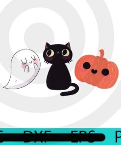 Spooky cute cat pumpkin , Halloween 2021, Halloween, Halloween Theme, Halloween Gift, 2021 Halloween, Cute Halloween Art , Customizable PNG