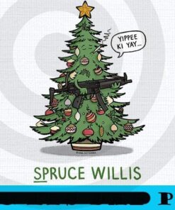 Spruce Willis Classic, Happy Christmas X-mas, Christmas Day, Christmas Gift, Customizable PNG