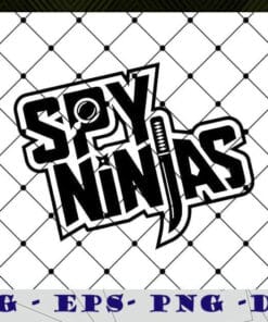 Spy Gaming Ninjas, Game Wild With Clay Style, Spy Ninjas, Ninjas Game, Funny Ninja Lovers Layered Svg Eps Png Dxf