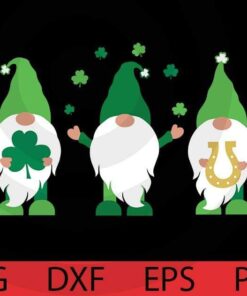 St. Patrick's Day , Holiday gnomies bundle, Cute sweet awesome Funny Gnomes Customizable Layered Svg, Svg Eps Png Dxf