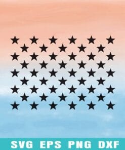 Star, RichStar, Richstar17 American Flag Layered Svg Eps Png Dxf