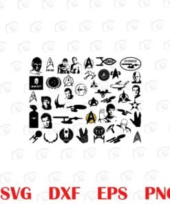 Star Trek: The Original Series, Science Fiction Television Series, film,Sublimation, Digital Download, Digital Design, Bundle design Layered Svg, Svg Eps Png Dxf