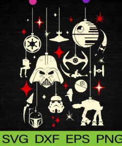 Star War, Happy Holidays, Christmas Tree, Merry Christmas, Christmas Vacation, Layered SVG, DXF, PNG, EPS