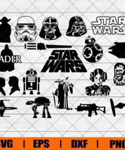 Star Wars Bundle , Wader ,Star Wars Lover, Star Wars Fans Svg Eps Png Dxf