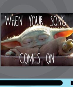 Star War,s The Mandalorian, The Child When Your Song Comes On, Baby Yoda Sleeping, Baby Yoda, Yoda Lover Customizable Png