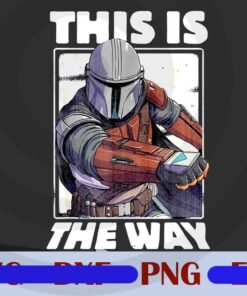 Star Wars, The Mandalorian, This Is The Way Portrait, Bounty Hunter Customizable Png