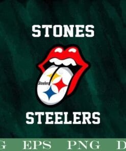 Steelers Rolling Stones, Mouth Art, Pittsburgh Steelers Logo, Football Lovers, Tongue Out Of Mouth, Layered Svg Eps Png Dxf