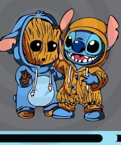 Stitch And Groot, Cosplay As Each Other, Lilo And Stitch, Friends Baby Groot, The Galaxy Movie Character, Stitch Lovers, Customizable Png