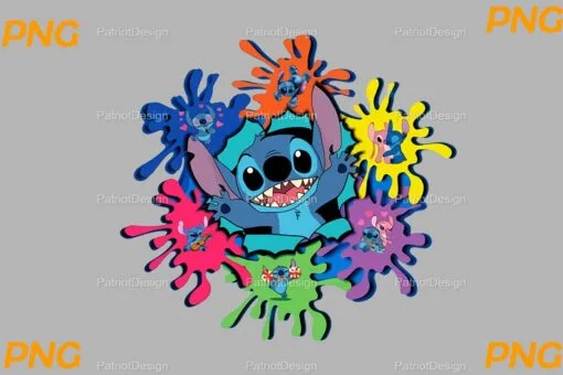 Stitch Color Memory PNG