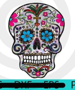 Sugar Skulls, Halloween 2021, Halloween, Halloween Theme, Halloween Art, 2021 Halloween, Halloween Gift, Man woman gift, Customizable PNG