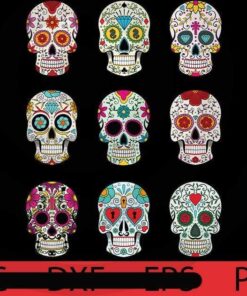 Sugar Skulls , Skull fan, Happy Halloween 2021, 2021 Halloween, Halloween, Halloween Theme, Scary Halloween Art, Scary Halloween Gift, Customizable PNG