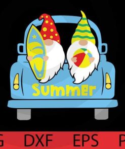 SUmmer, blue car, Summer Gnomes Bundle Summer time Gnomes fan Customizable Layered Svg, Svg Eps Png Dxf