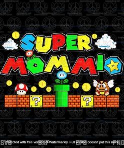 Super Mommio Png, Funny Mommy Gifts Png, Mother Nerdy Video Gaming Lover Customizable Png