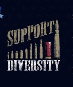 Support Diversity, Warrior XII, American Strong, Patiotic Gift, Bullet, Shot Gun Bullet, Layered Svg Eps Png Dxf