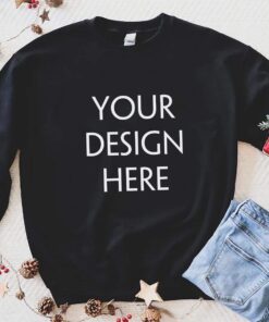 Sweatshirt Mockup | Christmas Mockup | Gildan 18000 Mockup | Black Sweatshirt | Gildan Sweatshirt Mockup | Winter Mockup | Gildan Black