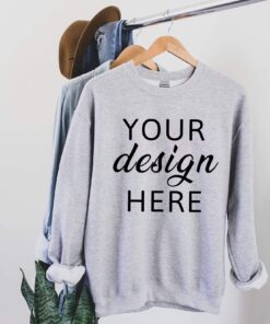 Sweatshirt Mockup | Fall Mockup | Gildan 18000 Mockup | Gildan G180 Mockup | Gildan Sweatshirt Mockup | Winter Mockup | Gildan Sport Grey