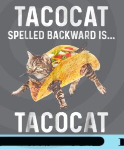 Tacocat Spelled Backward Is Tacocat, Love Cat And Taco, Cat Lover, Cat Lover, Love Cat Customizable Png