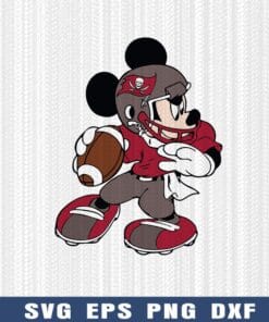 Tampa Bay Buccaneers Football, Football Mickey, Buccaneers, Mickey Lover, Tampa Bay Buccaneers Fans Layered Svg Eps Png Dxf