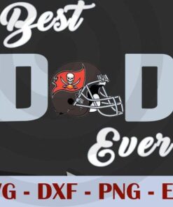 Tampa Bay Fan Buc.caneers Best Dad Ever Fathers Day gift Footbal sport men , Customizable Layered Svg, Svg Eps Png Dxf