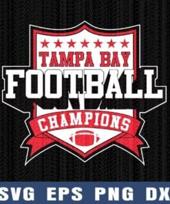 Tampa Bay Football Champions, Tampa Bay Fans, NFL, Football Lover, Sport, NFL Logo Layered Svg Eps Png Dxf