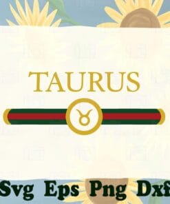 Taurus Zodiac May April Birthday, Taurus Sign, GG Logo, Astrological Sign, fashion,SVG PNG DXF, EPS, PDF