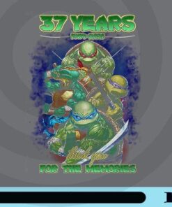 Teenage Mutant Ninja Turtles, 37 Years, Thanks For The Memories, 1984-2021, 37 Years of Anniversary, cartoon Customizable Png