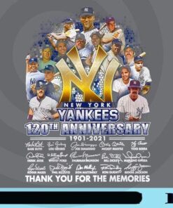 Thank you For The Memories, Yankees, Yankees Lovers, New York Lovers, NY, 120th Anniversary, Anni Poster, baseball sport Customizable Png