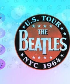 The Beatles US Tour NYC 1964, Beatles Arrive in New York, Rock Lovers,Beatles Fans, Music Tour, SVG PNG DXF, EPS, PDF