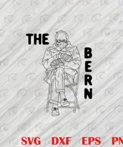 The Bern, Bernie Sanders Viral, Bernie Mittens, Sitting Inauguration, politics, Bernie Sanders Mittens Meme Layered Svg, Svg Eps Png Dxf
