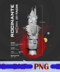 The Expanse Rocinante Ship, Men's Gift, Rocinante Ship Gift, Cool Gift for Men, Father Day Gift, Customizable PNG