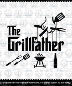 The GrillFather Svg, Family Svg, Father's Day Svg, Father Svg, Layered Svg, Svg Eps Png Dxf