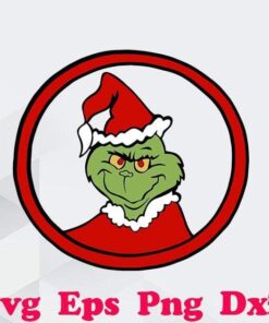 The Grinch Circle , Grinch Christmas , Christmas Movie,Grinch mas, Grinch Lover Svg Eps Png Dxf